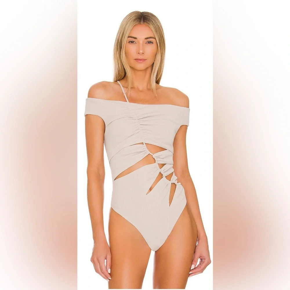 REVOLVE NBD Aviana Bodysuit in Stone Grey - Picture 2 of 5